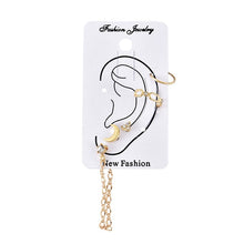 Load image into Gallery viewer, Bohemian Small Crystal Circle Stars Arrow Piercing Earrings Set for Women Round Flower Mix Shape Ear Studs Cuff Earrings Clip