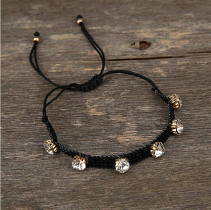 SHINUSBOHO 5X Punk Miyuki Charm Friendship Bracelets Bangles Gothic Rock Gold Rivets Men Jewelry Statement Bracelets for Women