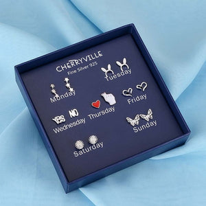 100 Pairs/Set Random Plant Fruit Animal Stud Earrings For Women Girls Kids Jewelry Cute Bear Polymer Clay Earring Set Mix Gifts