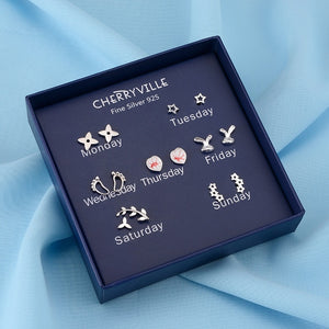 100 Pairs/Set Random Plant Fruit Animal Stud Earrings For Women Girls Kids Jewelry Cute Bear Polymer Clay Earring Set Mix Gifts