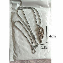 Load image into Gallery viewer, stainless steel beads chains cute rabbit Alien leaf dollars angel necklaces men punk vintage bear necklace women unisex gifts