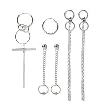 Load image into Gallery viewer, Korea Jewelry KPOP Bangtan Boy Punk Titanium Steel Tassel Chain Kit