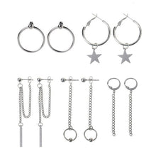 Load image into Gallery viewer, Korea Jewelry KPOP Bangtan Boy Punk Titanium Steel Tassel Chain Kit