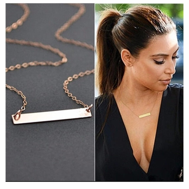 New Fashion Steampunk Dainty Circle Collier Jewelry Round Minimalist Chain Pendant Necklace For Women Jewelry Gift Cheap Collar
