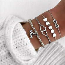 Load image into Gallery viewer, Boho Charm Bracelets &amp; Bangles Set For Women Vintage Beaded Bracelet Fashion Multilayer Pulseras Accessories Mujer 2019 Bijoux