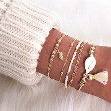 Load image into Gallery viewer, Boho Charm Bracelets &amp; Bangles Set For Women Vintage Beaded Bracelet Fashion Multilayer Pulseras Accessories Mujer 2019 Bijoux