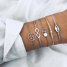 Load image into Gallery viewer, Boho Charm Bracelets &amp; Bangles Set For Women Vintage Beaded Bracelet Fashion Multilayer Pulseras Accessories Mujer 2019 Bijoux