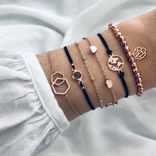 Load image into Gallery viewer, Boho Charm Bracelets &amp; Bangles Set For Women Vintage Beaded Bracelet Fashion Multilayer Pulseras Accessories Mujer 2019 Bijoux