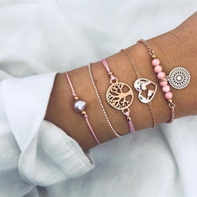Load image into Gallery viewer, Boho Charm Bracelets &amp; Bangles Set For Women Vintage Beaded Bracelet Fashion Multilayer Pulseras Accessories Mujer 2019 Bijoux