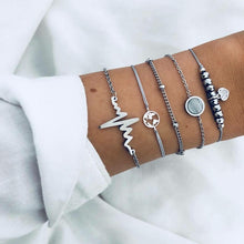 Load image into Gallery viewer, Boho Charm Bracelets &amp; Bangles Set For Women Vintage Beaded Bracelet Fashion Multilayer Pulseras Accessories Mujer 2019 Bijoux