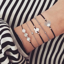 Load image into Gallery viewer, Boho Charm Bracelets &amp; Bangles Set For Women Vintage Beaded Bracelet Fashion Multilayer Pulseras Accessories Mujer 2019 Bijoux