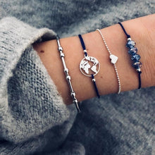 Load image into Gallery viewer, Boho Charm Bracelets &amp; Bangles Set For Women Vintage Beaded Bracelet Fashion Multilayer Pulseras Accessories Mujer 2019 Bijoux