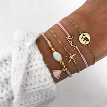 Load image into Gallery viewer, Boho Charm Bracelets &amp; Bangles Set For Women Vintage Beaded Bracelet Fashion Multilayer Pulseras Accessories Mujer 2019 Bijoux