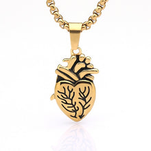 Load image into Gallery viewer, Puzzle Jewelry Couple Collares Anatomical Heart Necklace Women Valentine Day Gift Stainless Steel Chain Pendant Collares 2019