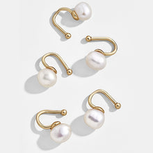 Load image into Gallery viewer, Bohemian Imitation Pearls Ear Cuff For Women Girl Trendy Round Small Clip Earrings NO Piercing Gold Metal Wedding Jewelry Bijoux