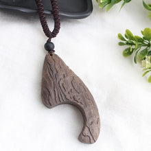 Load image into Gallery viewer, SEDmart Vintage Sandalwood Natural Stone Pendant Necklace for Women and Girls Long Sweater Chain Adjustable Jewelry GiftSouvenir