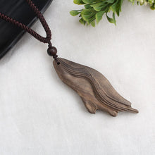Load image into Gallery viewer, SEDmart Vintage Sandalwood Natural Stone Pendant Necklace for Women and Girls Long Sweater Chain Adjustable Jewelry GiftSouvenir