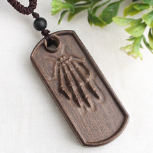 Load image into Gallery viewer, SEDmart Vintage Sandalwood Natural Stone Pendant Necklace for Women and Girls Long Sweater Chain Adjustable Jewelry GiftSouvenir