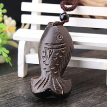 Load image into Gallery viewer, SEDmart Vintage Sandalwood Natural Stone Pendant Necklace for Women and Girls Long Sweater Chain Adjustable Jewelry GiftSouvenir