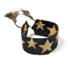 Load image into Gallery viewer, SHINUSBOHO 5X Punk Miyuki Charm Friendship Bracelets Bangles Gothic Rock Gold Rivets Men Jewelry Statement Bracelets for Women