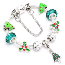 Load image into Gallery viewer, Boosbiy Dropshipping Red Leather Charm Bracelet With Seld Dangle Charms Brand Bracelet For Women Diy Christmas Gift