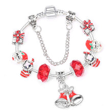 Load image into Gallery viewer, Boosbiy Dropshipping Red Leather Charm Bracelet With Seld Dangle Charms Brand Bracelet For Women Diy Christmas Gift