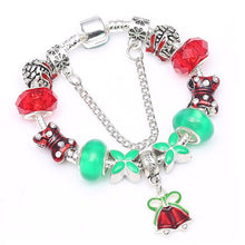 Load image into Gallery viewer, Boosbiy Dropshipping Red Leather Charm Bracelet With Seld Dangle Charms Brand Bracelet For Women Diy Christmas Gift