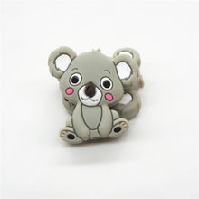 Load image into Gallery viewer, Chengkai 10pcs Silicone Teether Beads DIY Unicorn Star Penguin Flower Koala Flamingo Baby Teething Sensory Jewelry Cartoon Beads