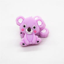 Load image into Gallery viewer, Chengkai 10pcs Silicone Teether Beads DIY Unicorn Star Penguin Flower Koala Flamingo Baby Teething Sensory Jewelry Cartoon Beads