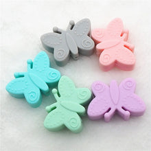 Load image into Gallery viewer, Chengkai 10pcs Silicone Teether Beads DIY Unicorn Star Penguin Flower Koala Flamingo Baby Teething Sensory Jewelry Cartoon Beads