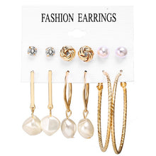 Load image into Gallery viewer, Minimalist Mixed Small Earrings Set Simple Geometric Stud Earrings for Women Girls Tiny Ear Studs Pendientes Kleine Oorbellen