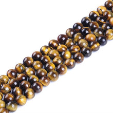 Load image into Gallery viewer, Natural Gem Tiger Eye Amethysts Lapis Round Loose Strand Stone Beads for DIY Necklace Bracelet Jewelry Making Pick Size 4-12mm