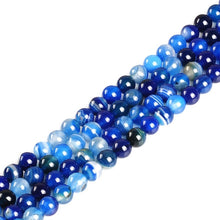 Load image into Gallery viewer, Natural Gem Tiger Eye Amethysts Lapis Round Loose Strand Stone Beads for DIY Necklace Bracelet Jewelry Making Pick Size 4-12mm