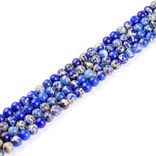 Load image into Gallery viewer, Natural Gem Tiger Eye Amethysts Lapis Round Loose Strand Stone Beads for DIY Necklace Bracelet Jewelry Making Pick Size 4-12mm