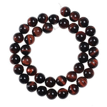 Load image into Gallery viewer, Natural Gem Tiger Eye Amethysts Lapis Round Loose Strand Stone Beads for DIY Necklace Bracelet Jewelry Making Pick Size 4-12mm