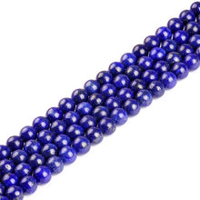 Load image into Gallery viewer, Natural Gem Tiger Eye Amethysts Lapis Round Loose Strand Stone Beads for DIY Necklace Bracelet Jewelry Making Pick Size 4-12mm