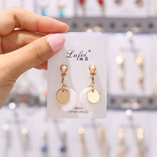 Load image into Gallery viewer, JIOFREE New Korean geometric Long Clip on Earrings Without Piercing For Women OL Style sweet Party Jewelry Gift