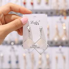 Load image into Gallery viewer, JIOFREE New Korean geometric Long Clip on Earrings Without Piercing For Women OL Style sweet Party Jewelry Gift