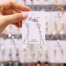 Load image into Gallery viewer, JIOFREE New Korean geometric Long Clip on Earrings Without Piercing For Women OL Style sweet Party Jewelry Gift
