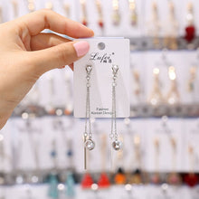 Load image into Gallery viewer, JIOFREE New Korean geometric Long Clip on Earrings Without Piercing For Women OL Style sweet Party Jewelry Gift