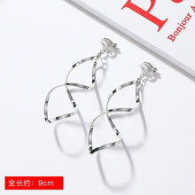 Load image into Gallery viewer, JIOFREE New Korean geometric Long Clip on Earrings Without Piercing For Women OL Style sweet Party Jewelry Gift