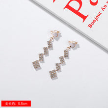 Load image into Gallery viewer, JIOFREE New Korean geometric Long Clip on Earrings Without Piercing For Women OL Style sweet Party Jewelry Gift