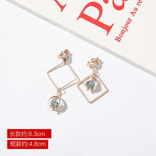 Load image into Gallery viewer, JIOFREE New Korean geometric Long Clip on Earrings Without Piercing For Women OL Style sweet Party Jewelry Gift