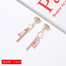 Load image into Gallery viewer, JIOFREE New Korean geometric Long Clip on Earrings Without Piercing For Women OL Style sweet Party Jewelry Gift