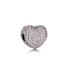 Load image into Gallery viewer, Hot Sale Silver Beads Love Heart Fall In Love Bead For 925 Original Pandora Charm Bracelets &amp; Bangles Jewelry