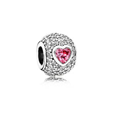 Load image into Gallery viewer, Hot Sale Silver Beads Love Heart Fall In Love Bead For 925 Original Pandora Charm Bracelets &amp; Bangles Jewelry