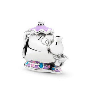 BAOPON 2Pcs/lot Cartoon Mickey Minnie Beads Fits Pandora Bracelet Necklace DIY Making Charms Bracelet For Women Jewelry Gifts