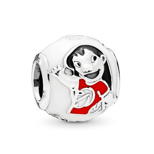 BAOPON 2Pcs/lot Cartoon Mickey Minnie Beads Fits Pandora Bracelet Necklace DIY Making Charms Bracelet For Women Jewelry Gifts