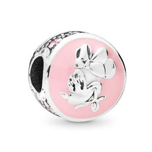Load image into Gallery viewer, BAOPON 2Pcs/lot Cartoon Mickey Minnie Beads Fits Pandora Bracelet Necklace DIY Making Charms Bracelet For Women Jewelry Gifts