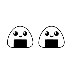 2019 Lovely Sushi Resin Earrings Kawaii Cartoon Rice Ball Acrylic Earrings Food Art Epoxy Stud Earring